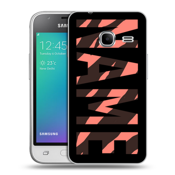 Силиконовый чехол на Samsung Galaxy J1 mini (2016) с принтом NAME