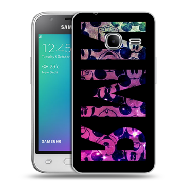Силиконовый чехол на Samsung Galaxy J1 mini (2016) с принтом ИМЯ