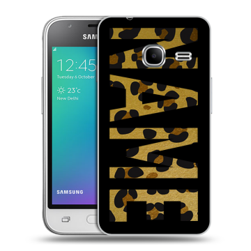 Силиконовый чехол на Samsung Galaxy J1 mini (2016) с принтом NAME