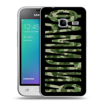 Силиконовый чехол на Samsung Galaxy J1 mini (2016) с принтом ФАМИЛИЯ