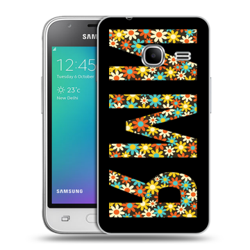 Силиконовый чехол на Samsung Galaxy J1 mini (2016) с принтом ИМЯ