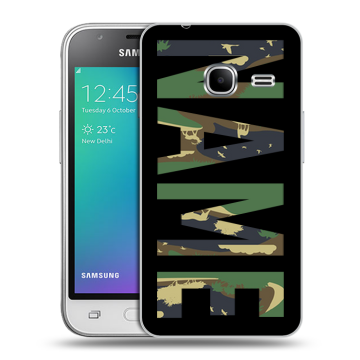 Силиконовый чехол на Samsung Galaxy J1 mini (2016) с принтом NAME