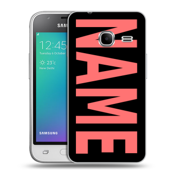 Силиконовый чехол на Samsung Galaxy J1 mini (2016) с принтом NAME