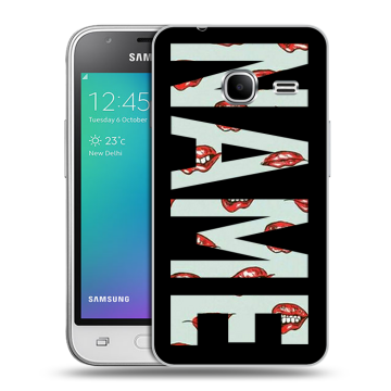 Силиконовый чехол на Samsung Galaxy J1 mini (2016) с принтом NAME
