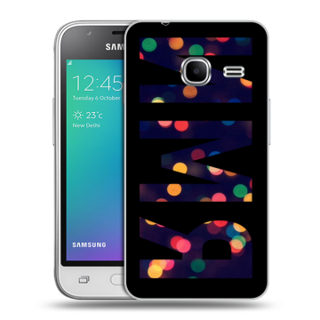 Силиконовый чехол на Samsung Galaxy J1 mini (2016) с принтом ИМЯ