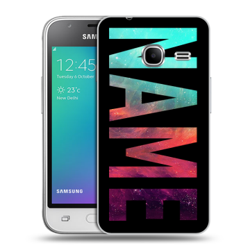 Силиконовый чехол на Samsung Galaxy J1 mini (2016) с принтом NAME
