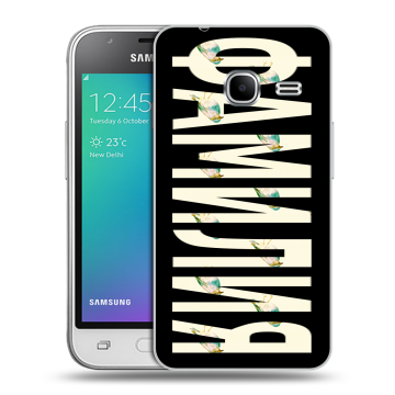 Силиконовый чехол на Samsung Galaxy J1 mini (2016) с принтом ФАМИЛИЯ