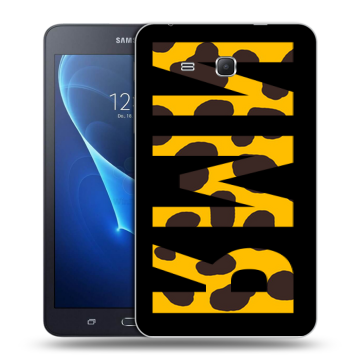 Силиконовый чехол на Samsung Galaxy Tab A 7 (2016) с принтом ИМЯ