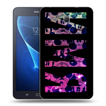 Силиконовый чехол на Samsung Galaxy Tab A 7 (2016) с принтом ИМЯ