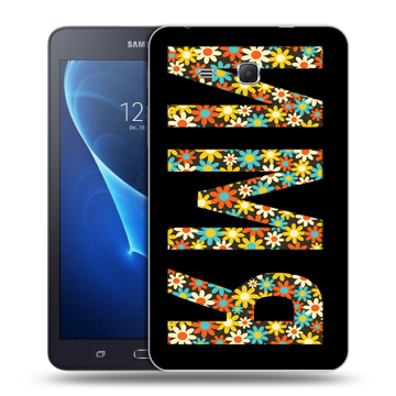 Силиконовый чехол на Samsung Galaxy Tab A 7 (2016) с принтом ИМЯ