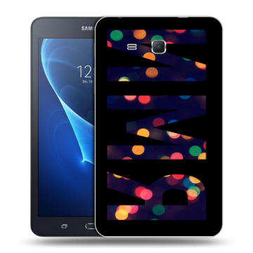 Силиконовый чехол на Samsung Galaxy Tab A 7 (2016) с принтом ИМЯ