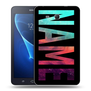 Силиконовый чехол на Samsung Galaxy Tab A 7 (2016) с принтом NAME
