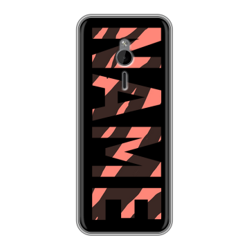Силиконовый чехол на Nokia 230 с принтом NAME