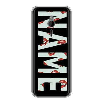 Силиконовый чехол на Nokia 230 с принтом NAME
