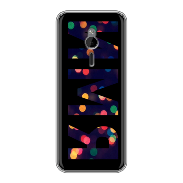 Силиконовый чехол на Nokia 230 с принтом ИМЯ
