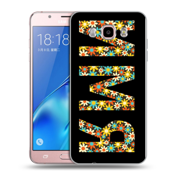 Силиконовый чехол на Samsung Galaxy J5 (2016) с принтом ИМЯ