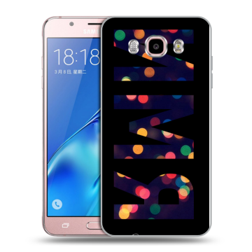 Силиконовый чехол на Samsung Galaxy J5 (2016) с принтом ИМЯ