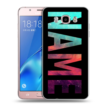 Силиконовый чехол на Samsung Galaxy J5 (2016) с принтом NAME
