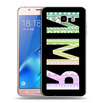 Силиконовый чехол на Samsung Galaxy J5 (2016) с принтом ИМЯ