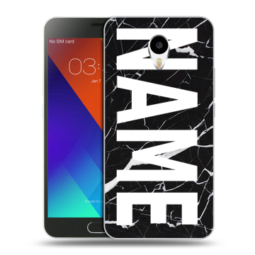 Пластиковый чехол на Meizu M3 Note с принтом NAME