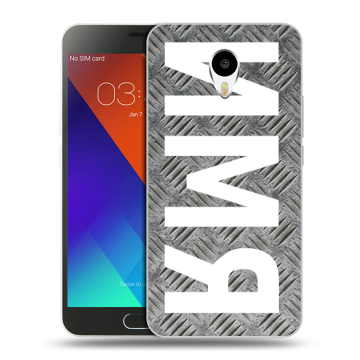 Пластиковый чехол на Meizu M3 Note с принтом ИМЯ