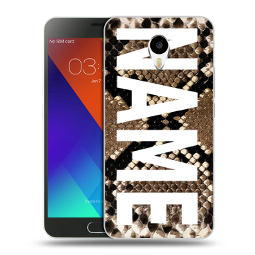Пластиковый чехол на Meizu M3 Note с принтом NAME