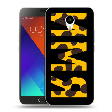 Пластиковый чехол на Meizu M3 Note с принтом ИМЯ