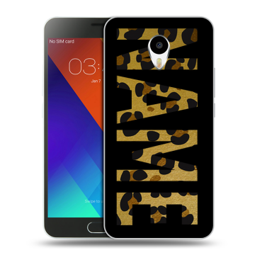 Пластиковый чехол на Meizu M3 Note с принтом NAME
