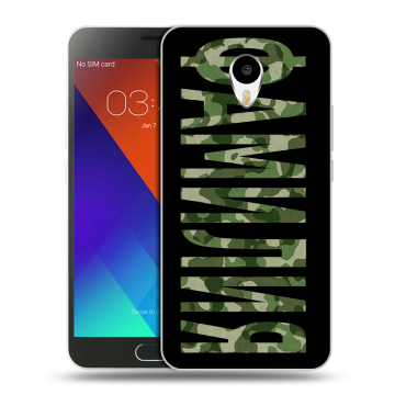 Пластиковый чехол на Meizu M3 Note с принтом ФАМИЛИЯ