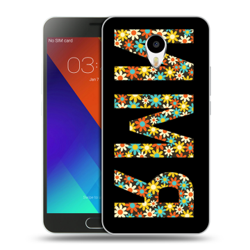 Пластиковый чехол на Meizu M3 Note с принтом ИМЯ
