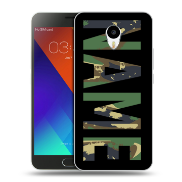 Пластиковый чехол на Meizu M3 Note с принтом NAME