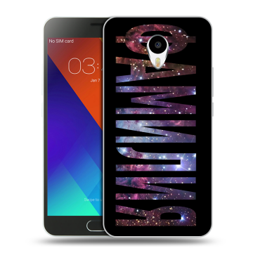 Пластиковый чехол на Meizu M3 Note с принтом ФАМИЛИЯ