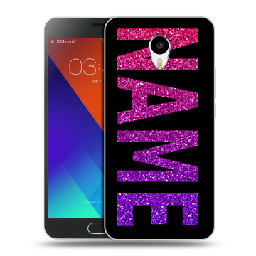 Пластиковый чехол на Meizu M3 Note с принтом NAME