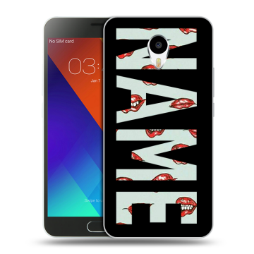 Пластиковый чехол на Meizu M3 Note с принтом NAME