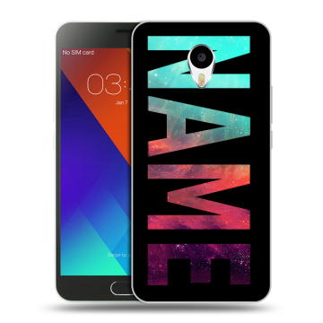 Пластиковый чехол на Meizu M3 Note с принтом NAME