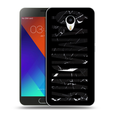 Пластиковый чехол на Meizu M3 Note с принтом ФАМИЛИЯ