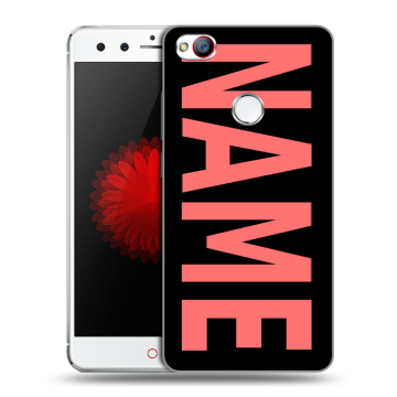 Силиконовый чехол на ZTE Nubia Z11 Mini с принтом NAME