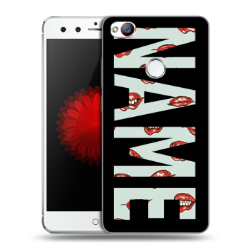 Силиконовый чехол на ZTE Nubia Z11 Mini с принтом NAME
