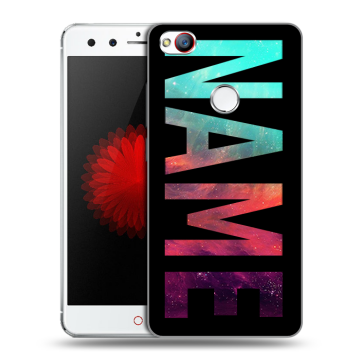 Силиконовый чехол на ZTE Nubia Z11 Mini с принтом NAME