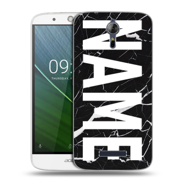 Силиконовый чехол на Acer Liquid Zest Plus с принтом NAME