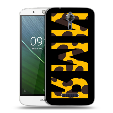 Силиконовый чехол на Acer Liquid Zest Plus с принтом ИМЯ