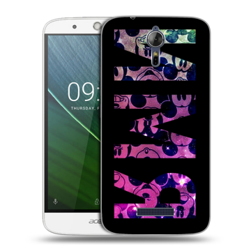 Силиконовый чехол на Acer Liquid Zest Plus с принтом ИМЯ