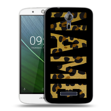 Силиконовый чехол на Acer Liquid Zest Plus с принтом NAME
