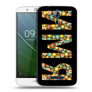 Силиконовый чехол на Acer Liquid Zest Plus с принтом ИМЯ