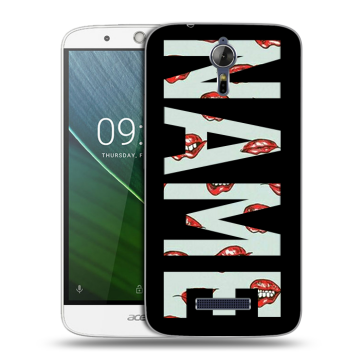 Силиконовый чехол на Acer Liquid Zest Plus с принтом NAME