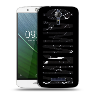 Силиконовый чехол на Acer Liquid Zest Plus с принтом ФАМИЛИЯ