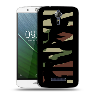 Силиконовый чехол на Acer Liquid Zest Plus с принтом NAME