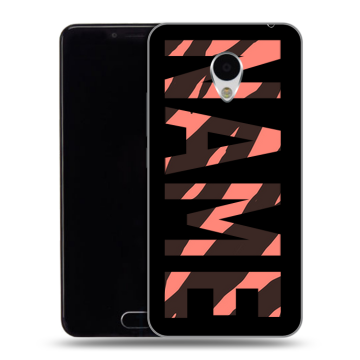 Пластиковый чехол на Meizu M3 с принтом NAME