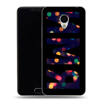Пластиковый чехол на Meizu M3 с принтом ИМЯ