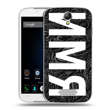 Силиконовый чехол на Doogee X6 с принтом ИМЯ